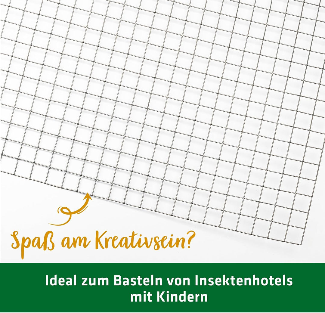 GARDIGO® Drahtgitter- 4 Stück | Insektenhotel Füllmaterial | Nisthilfe für Insektenhaus, Bienenhotel