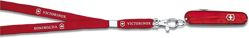 Victorinox Kinder Taschenmesser My First Victorinox H (9 Funktionen, Runde Klinge) rot transparent T