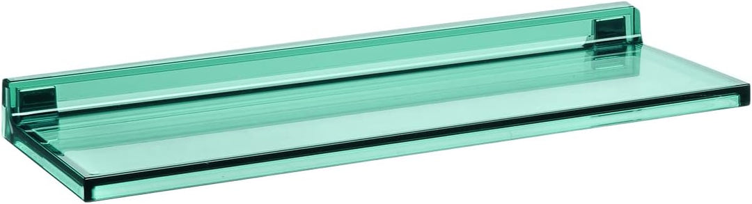 Kartell Shelfish Ablageregal, PMMA, Green, 45,2 cm x 15,5 cm x 4 cm Verde Acquamarina, Verde Acquama