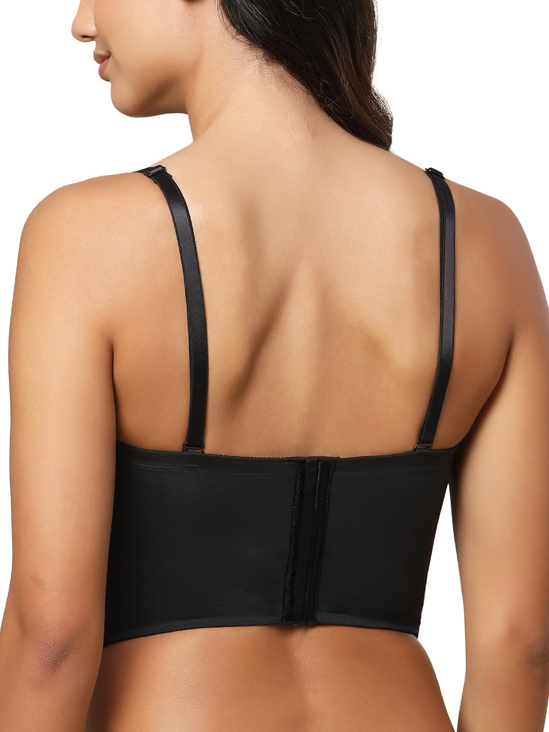 Triumph Damen Signature Sheer Corset Bra XXL Schwarz, XXL Schwarz