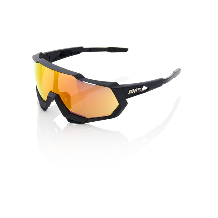 100% GAFAS Speedrap - Soft Tact Black - Hiper Red Multilayer Mirror Lens