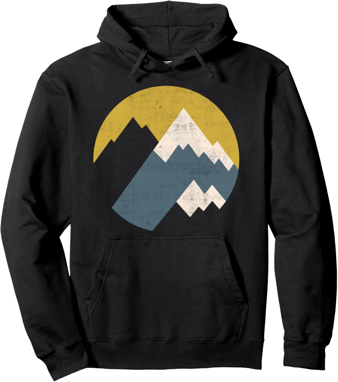 Trendy Mountain Peak Circle Pullover Hoodie