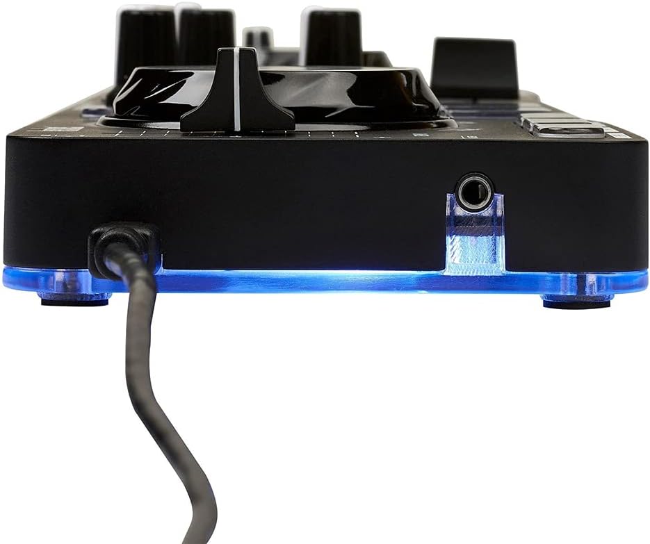 Hercules DJControl Starlight - Tragbarer 2-Deck DJ-USB-Controller mit 8 Pads, Serato DJ Lite Softwar