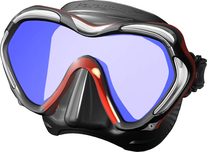 TUSA Paragon M2001SQB - Profi Tauchermaske Metallic Dark Red, Metallic Dark Red