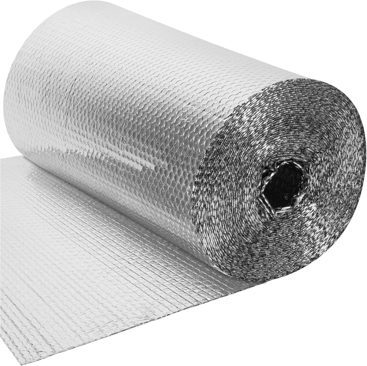 BLOSTM 25m x 60cm Heizkörper Reflexionsfolie - Isolierfolie Heizung Isolierung Wand Aluminium, Heizk