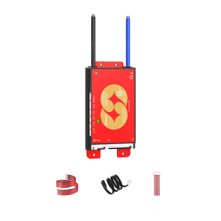 DALY BMS 24V-72V 60A integriertem 1A Aktiv-Balancer Bluetooth RS485 CAN | 7S-24S LiFePO4 Li-Ion LTO