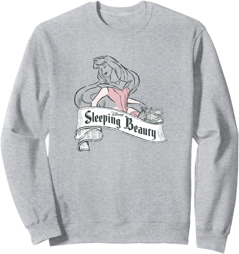 Disney Sleeping Beauty Aurora Sketch Portrait Logo Sweatshirt