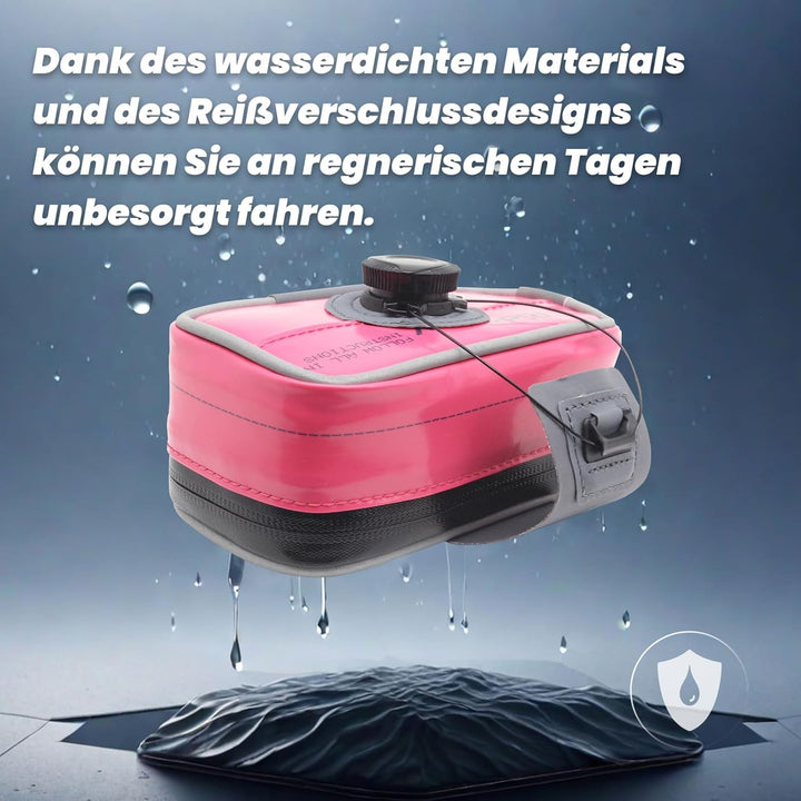 RIDENOW Fahrrad Satteltasche Fahrradtasche aus recycelten TPU-Schläuchen & Gummischläuchen, mit BOA-