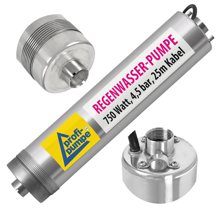 REGENWASSERPUMPE Tauchpumpe TAUCHDRUCKPUMPE Regen-Star SUPER 750, 25m Kabel, ZISTERNENPUMPE für REGE