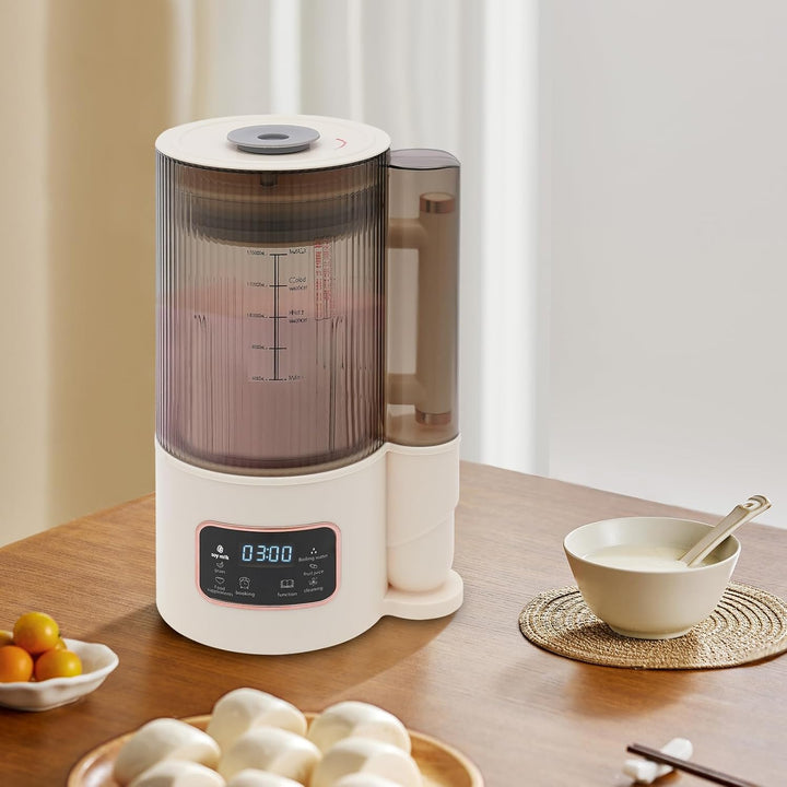 Nussmilchmaschine, 1500ml Entsafter Sojamilch Maschine mit 12 Klingen, Hafermilch Maschine für selbs
