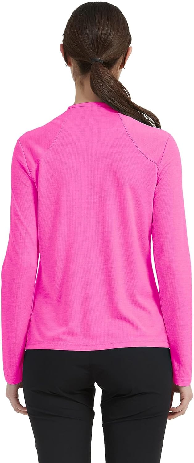 MoFiz Damen Laufjacke Leicht Sportjacke Trainingsjacke Langarm Fitness Wandern Yoga Jacke Atmungsakt