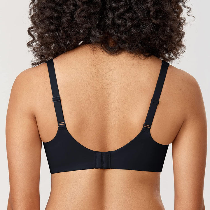 AISILIN Damen Minimizer BH Mit Bügel Grosse Grössen Ohne Polster Vollschalen 75B Schwarz, 75B Schwar