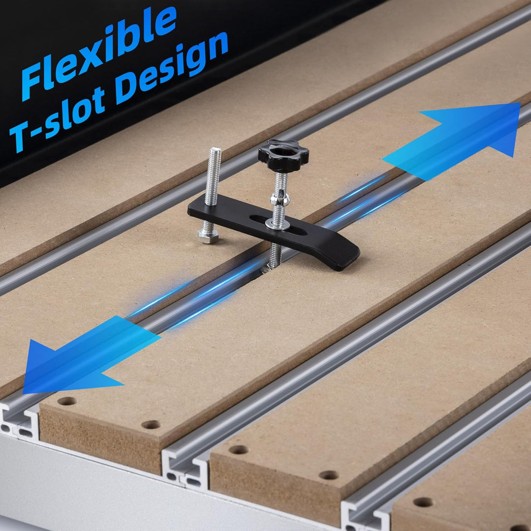 FoxAlien T-Nut Hybrid Spoilboard Arbeitstisch Upgrade Kit für Masuter Pro, Masuter 3 und Masuter 3S