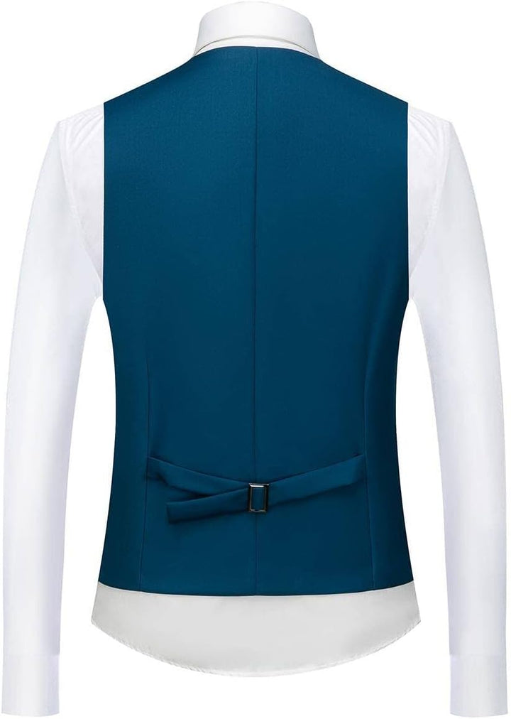 Allthemen Anzug Herren Anzug 3 Teilig Slim FIt EIN Knopf Anzüge Hochzeit Buisness Sakko Weste Hose M