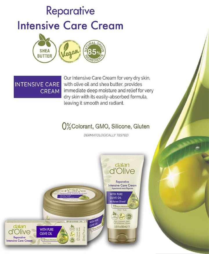3x Dalan d´Olive - Intensivcreme - 150 ml - Dose
