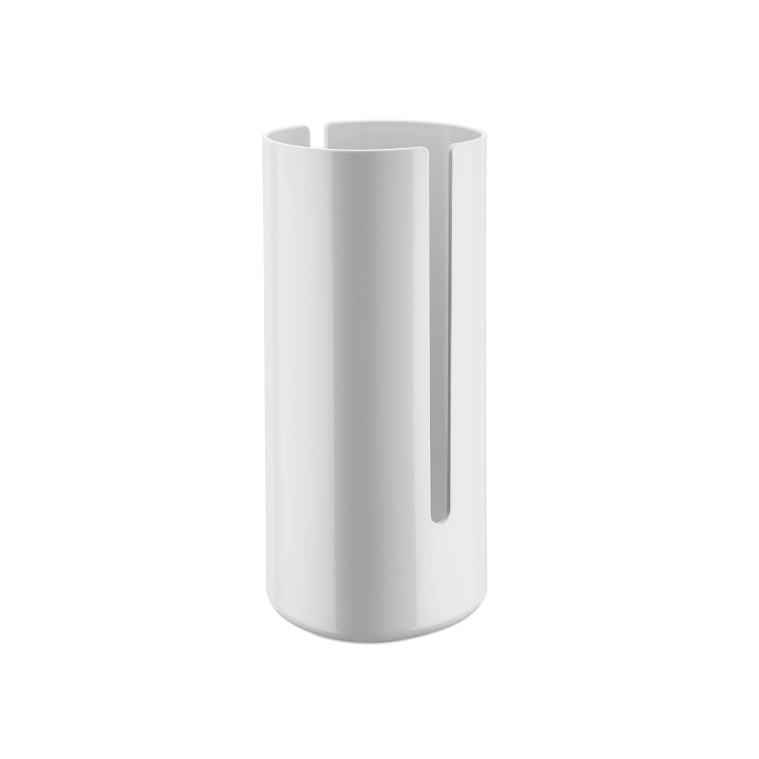 Alessi Birillo PL18 W - Design Toilettenpapierbehälter aus Thermoplastisches Harz und PMMA, Weiss,L