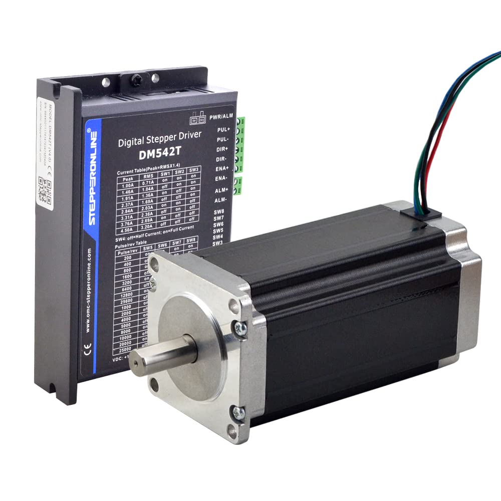 STEPPERONLINE 1 Achse Schrittmotor CNC Kit 3.0Nm(425oz.in) Nema 23 Schrittmotor &amp; Schrittmotor Treib