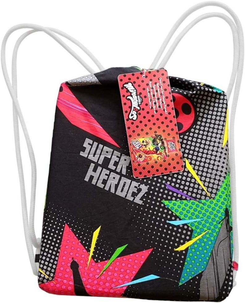 Halantex - MIR-4347BL - Wendbares Bettwäsche-Set Miraculous Lucky Charm mit Tragetasche - Bettbezug