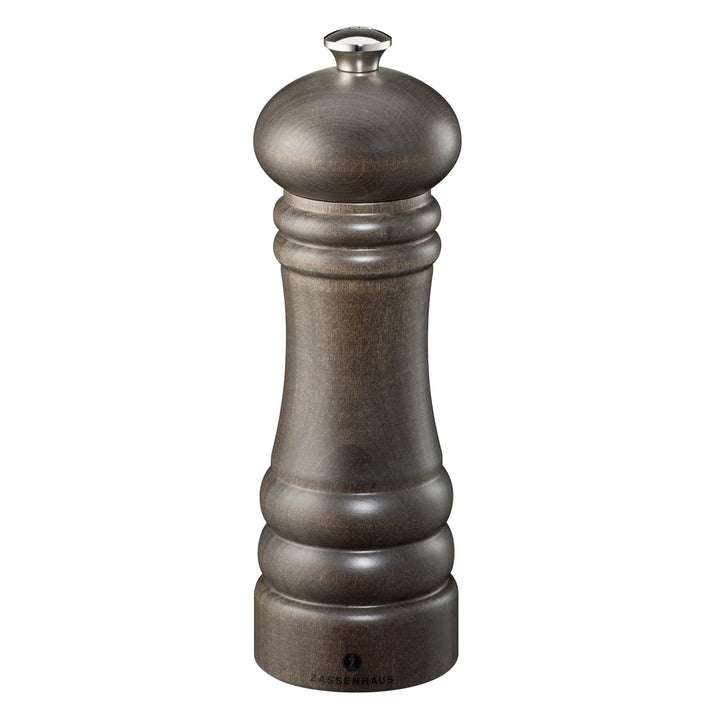 Zassenhaus 20120 Pfeffermühle "Berlin" 18 cm, Buche dunkel gebeizt Dark Beech Wood 18cm, Dark Beech