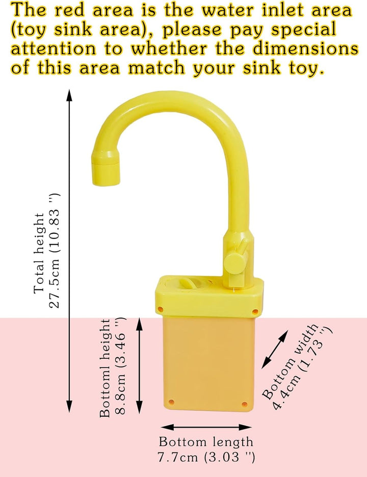 Kinder Küchenspüle Spielzeug Geschirrspüler Spielspielzeug Automatischer Wasserhahn Zubehör Künstlic