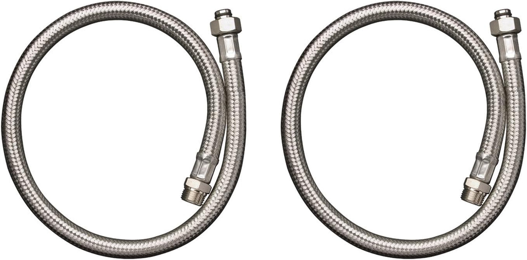hansgrohe Zubehör, Anschlussschlauch Set für 2-Loch Wannenrandarmatur mit Thermostat, Mehrfarbig