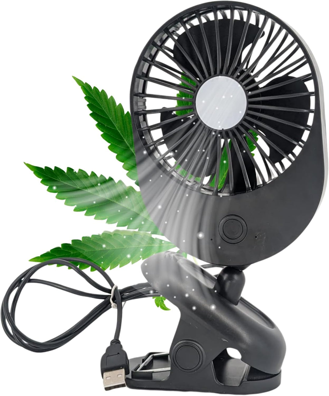 TronicXL USB Ventilator Grow mit Clip Klipp Klemme Klemmventilator I Clipventilator für Homebox Grow
