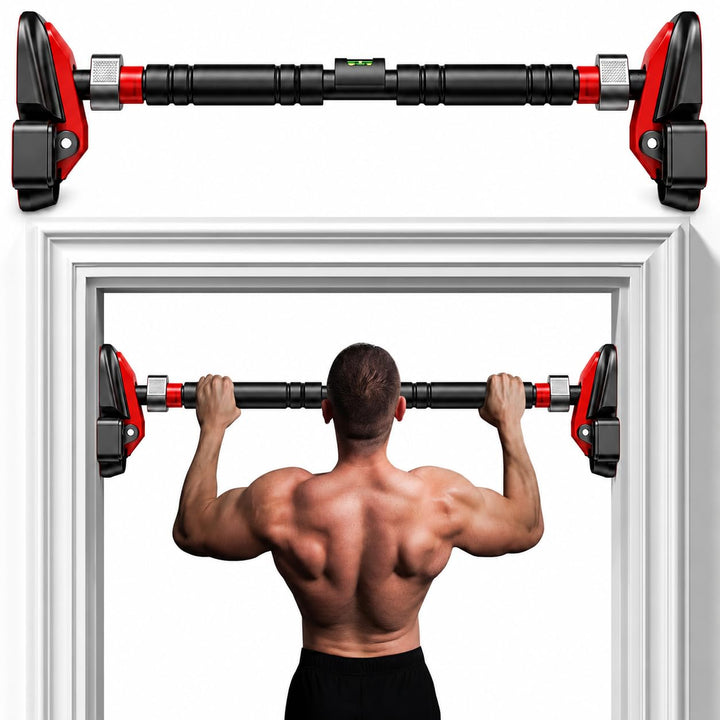 Klimmzugstange Türrahmen – Pull Up Bar Door Frame mit Neues Drehbares Zahnradschloss, für Tür mit Le