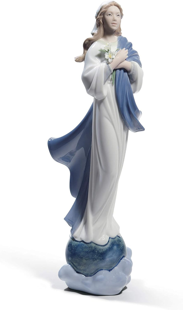 LLADRÓ Figur Jungrau Maria. Jungfrau Maria. Porzellan.