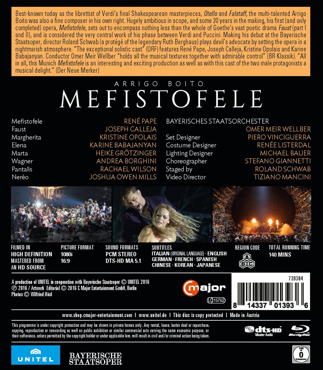 Boito: Mefistofele (München, 2015) [Blu-ray], Blu-ray
