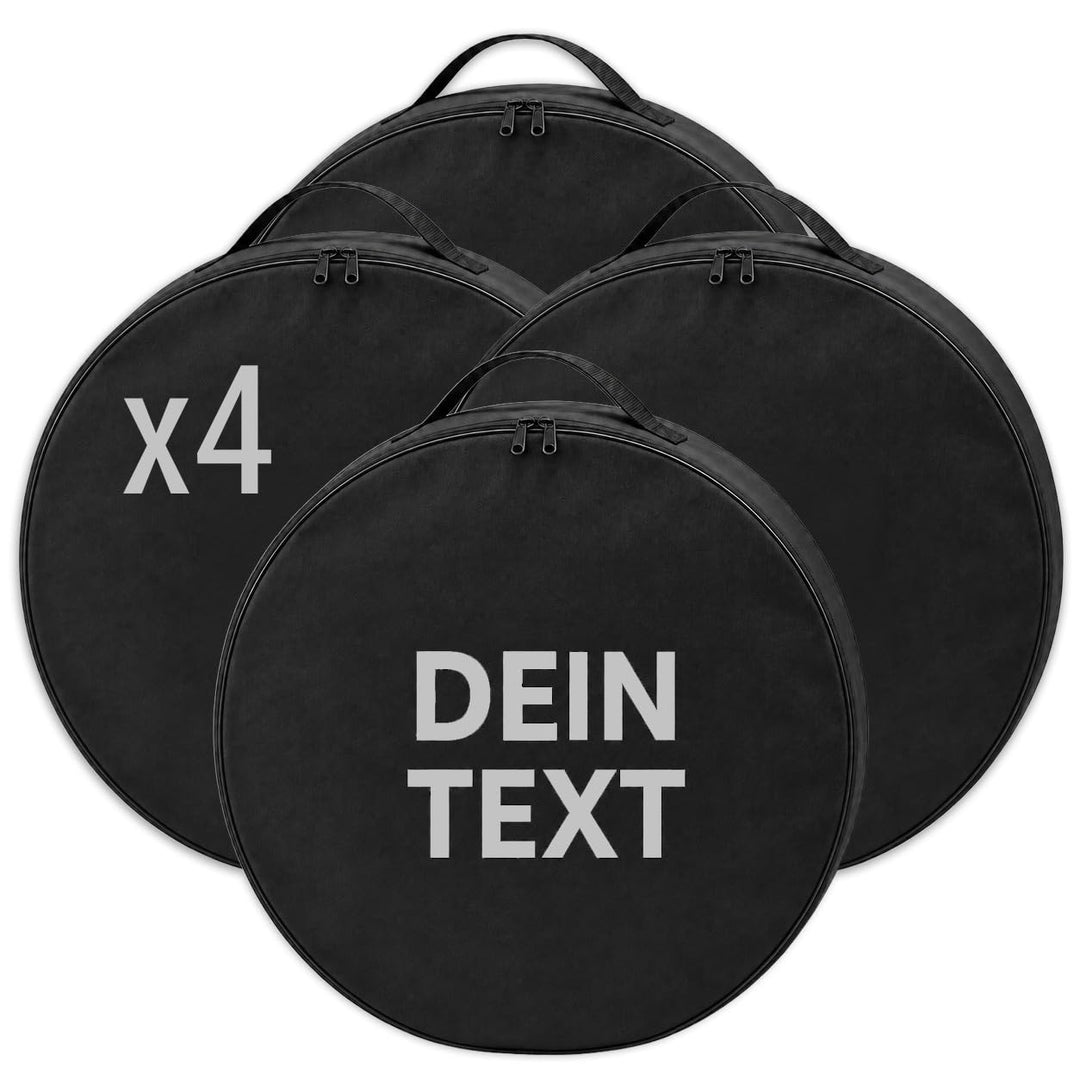 Ferocity Personalisierter Premium Qualität Reifentasche mit Ihrem Wunsch-Text Set 17&