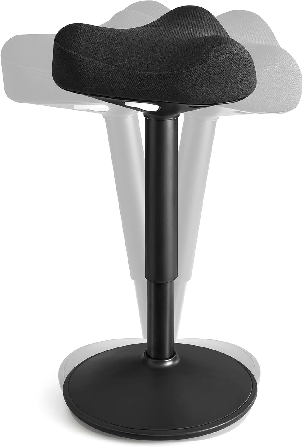 SONGMICS Hocker, Stehhocker um 360° neigbar, Schreibtischstuhl, höhenverstellbar 58-83 cm, grosser S