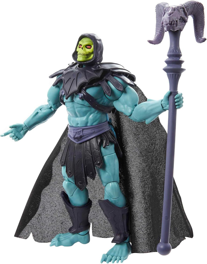 Masters of the Universe Masterverse New Eternia Barbarian Skeletor Action Figure with Accessories, 7