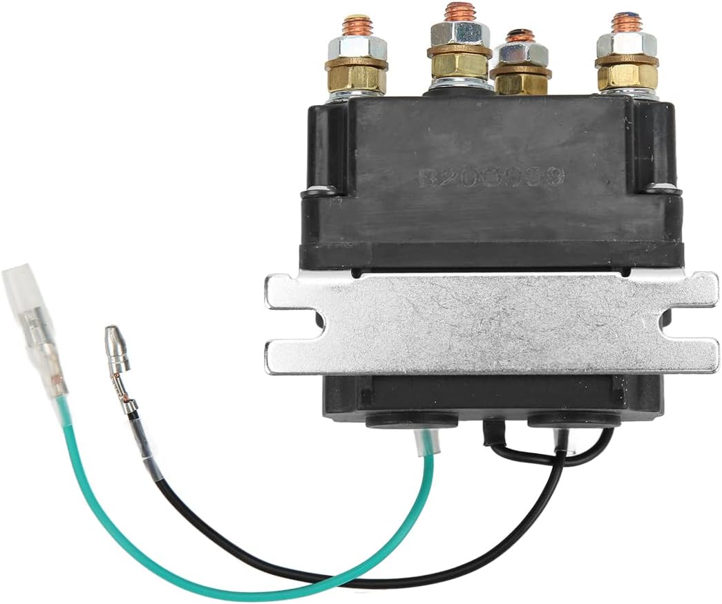 Yctze Elektrisches Windenrelais, Metall 250A 12V Windenrelais für 2000lb-5000lb ATV UTV (schwarz Bes