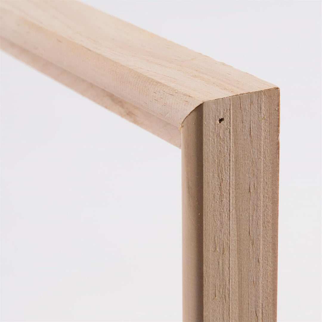 2 SCHATTENFUGENRAHMEN für KEILRAHMEN 30x30 cm | Schattenfugen Bilderrahmen für Leinwände auf Keilrah