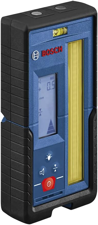 Bosch Professional Laser-Empfänger LR 45 (roter und grüner Laserstrahl, Empfängerhalterung RB 45, 2