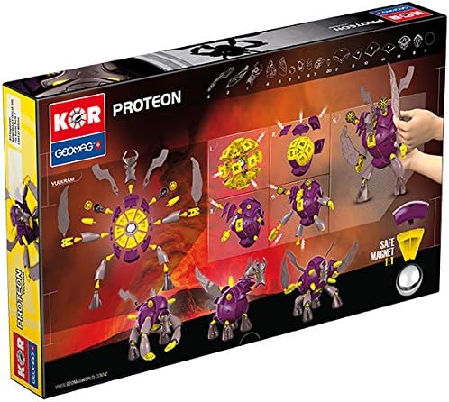 Geomag 633 - Kor Proteon Vulkram, 103 Teile, Vulkram