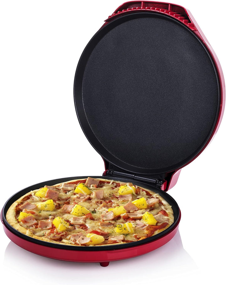 Princess Pizza Maker mit 30 cm Durchmesser – mit antihaftbeschichtete Platten für frische und tiefge