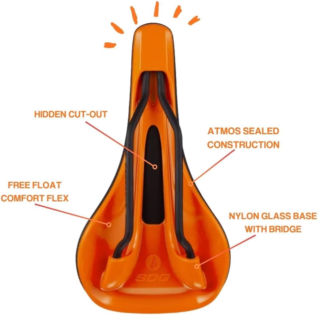 SDG Components Bel-Air V3 Lux-Alloy Mountain Bike Saddle Saddle, 260 x 140mm, Unisex, Road Gravel Bi