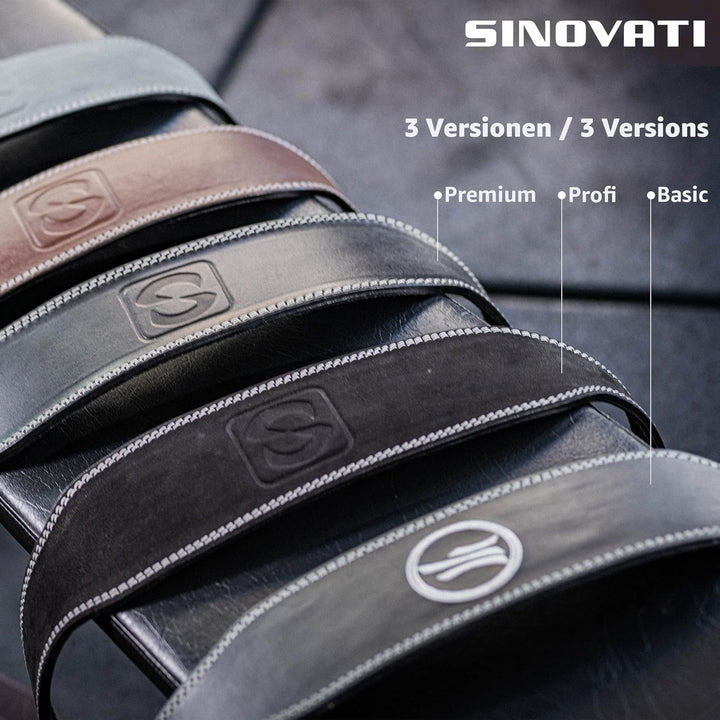 SINOVATI Gewichthebergürtel | Gym Gürtel für Kraftsport wie Deadlift, Kniebeugen und Fitness | Leder