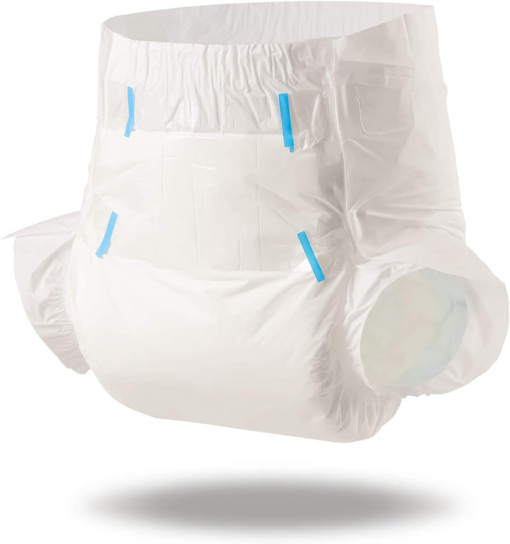LittleForBig Erwachsenen Windeln 10 Stück-ABDry Weisse Windeln (Large 36"-46") L (10 Stück), L (10 S