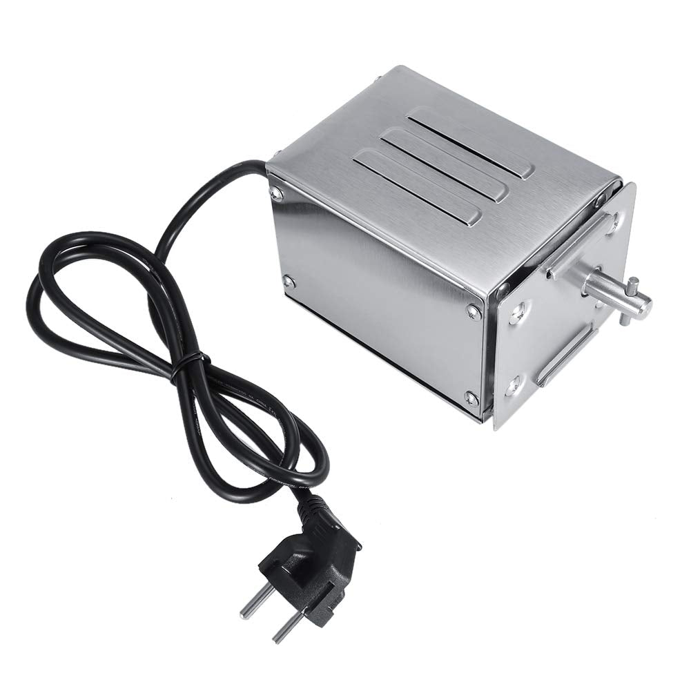 Edelstahl Grillmotor für Grillspiess Drehspiess BBQ Rotisserie Motor Spanferkelgrill Motor Grill Zub