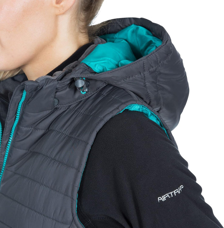 Trespass Damen Aretha Warme Gepolsterte Jacke Mit Abnehmbarer Kapuze (1er Pack) XXS Carbon, XXS Carb