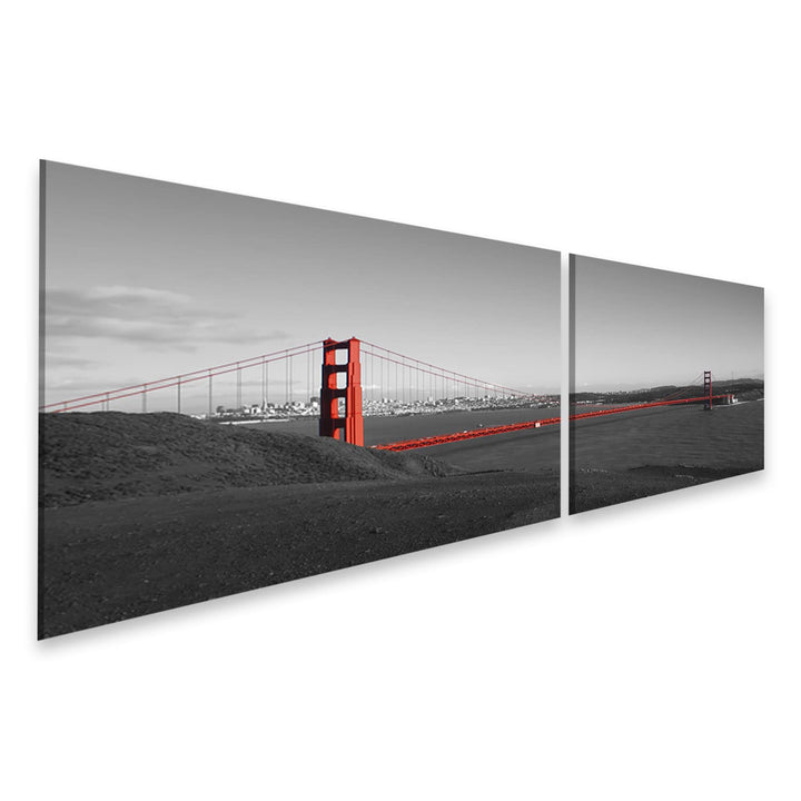 islandburner Bild auf Leinwand Golden Gate Bridge San Francisco Usa Bilder Wandbilder Poster Leinwan