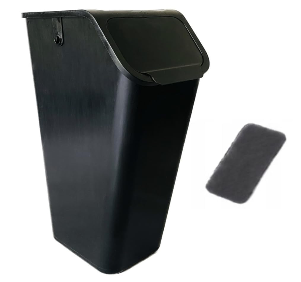 Go Practic Mülleimer Mit Deckel Küche 35 L Click-Function Abfalleimer Mülltrensystem Abfallbehälter