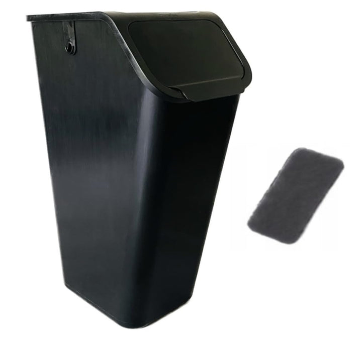 Go Practic Mülleimer Mit Deckel Küche 35 L Click-Function Abfalleimer Mülltrensystem Abfallbehälter