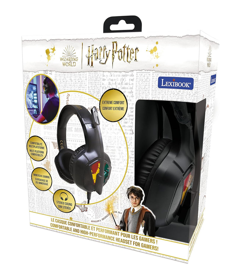 Lexibook Warner - Harry Potter Gaming-Headset - Immersive Gaming, kabelgebundener Stereosound, faltb