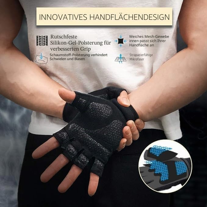 ATERCEL Fitness Handschuhe, Trainingshandschuhe für Crossfit, Bodybuilding, Radsport, Gym, Krafttrai