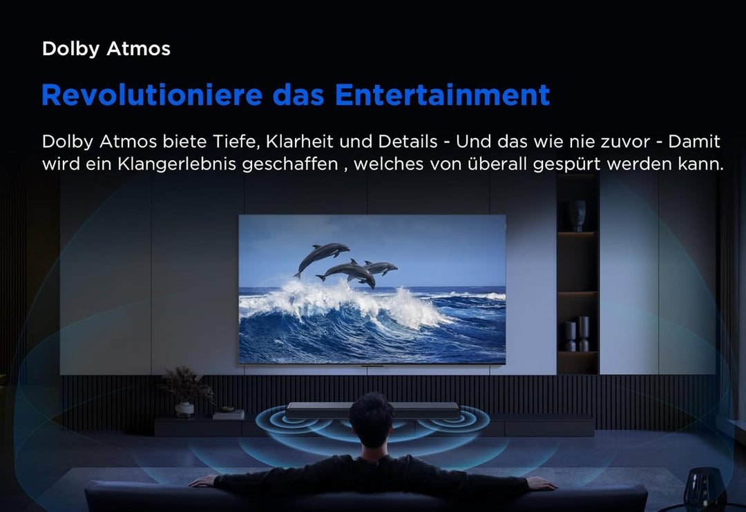 TCL S45HE 2.0 Kanal TV Partner Soundbar mit Dolby Atmos und DTS Virtual:X, AI Sonic-Adaptation Ready