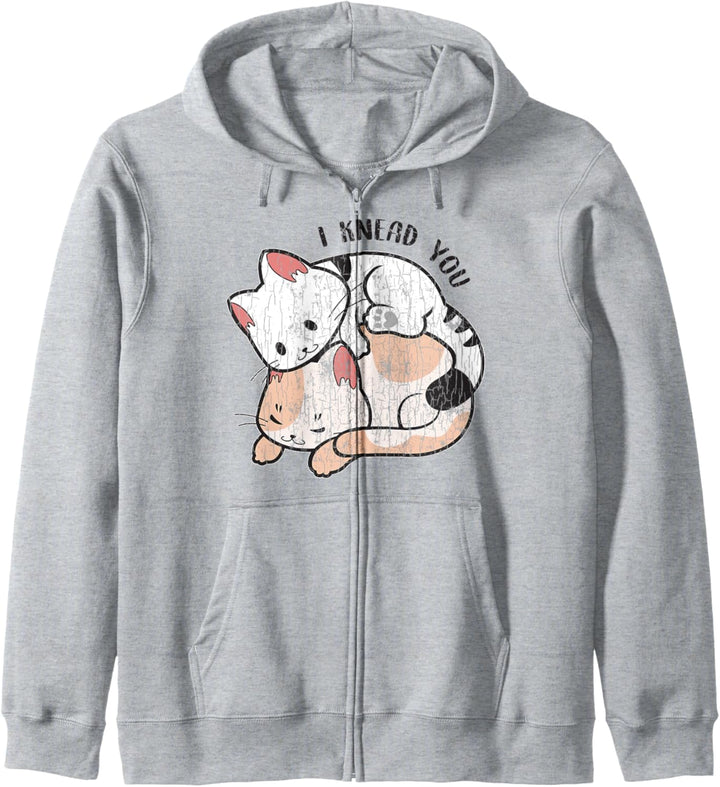 Lustiges Niedliche Katzen Kneten Design für Ihn Sie Kapuzenjacke
