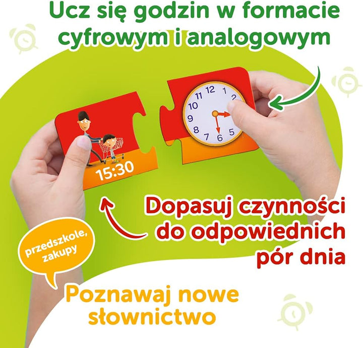 Trefl Uhr - Kleiner Entdecken Bildungsspiel für Kinder von 3 - 5 Jahren